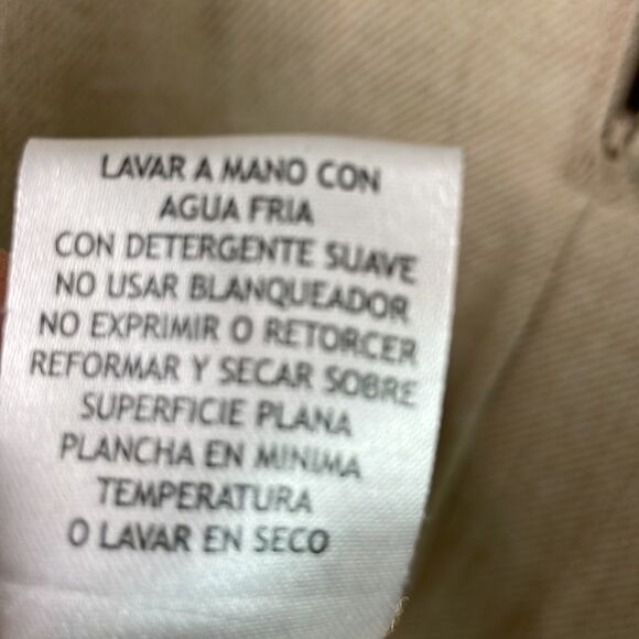 Karin Stevens Dress Cap Sleeve Tan with Zip Pockets Scoop Neck Size 10 - Picture 7 of 8